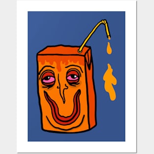 Juicy orange juice Posters and Art